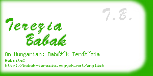 terezia babak business card